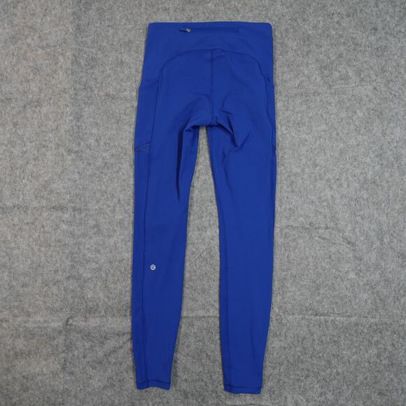 Lululemon Leggings Womens 4 Speed Up Full On Luxtreme 28" True Blue Run Gym Yoga - Picture 6 of 9